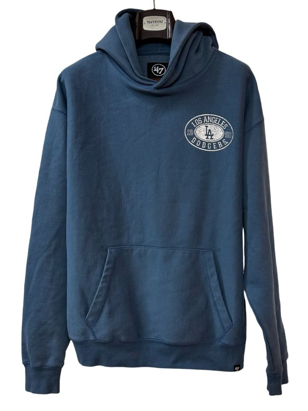 47 Brand Los Angeles Dodgers Hoodie Small Blue 1958 Logo